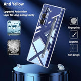For Samsung Galaxy Z Fold 7 Case With S-Pen Holder Slot,Samsung Z Fold 7 Phone Case Built-In Screen Protector Full Cover Shockproof Protective Cover For Galaxy Fold Z7 5G,Crystal Clear