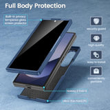Samsung Z Fold 6 Case with Privacy Screen Protector Blue