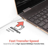 Gearmo 6ft PC Transfer Cable - Built-in Software, No Installation, Unlimited Uses - High Speed USB Transfer Between Computers - Supports Windows 11/10/8/7