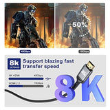 8K Hdmi Cable, Ultra 48Gbps High Speed 12 Ft Hdmi Cable, 12 Foot Hdmi Cable -4