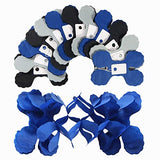 Navy-Blue Black-Silver Party-Decorations Streamers Garland - 157Ft Graduation Four-Leaf Clover Hanging Banner,Men Boys Birthday Wedding Bridal Neutral Baby Shower Fathers Day Decor