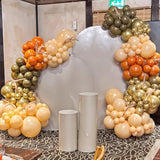 Fall Balloon Arch Kit Burnt Orange Nude Brown Gold Balloons for Autumn Thanksgiving Party