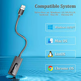 Usb Ethernet Adapter, Usb 2.0 To 10/100 Ethernet Lan Network Wired Adapter For