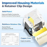 Cat7 Rj45 Inline Coupler Keystone Jack, Shielded Female To Female-12 Pack