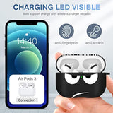 For Airpods Pro 2Nd Generation Case 2022, Don'T Touch Me For Airpods Pro 2 Cover With Keychain Soft Cute Shockproof Cover For Women Men Compatible Apple Airpod Pro 2, Black