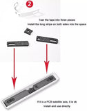 Mechanical Keyboard Spacebar Foam Sound Insulation Foam Noise Absorbing Switch Silencer Pad Cotton Compatible With 7U Mechanical Keyboard Space Bar Black 4Pcs/Set