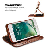 Iphone Se(2022)/ Iphone Se(2020)/ Iphone 8/7 Case With Card Holder, Premium Leather Wallet Case With Flip Card Slots, Kickstand & Magnetic Closure For Iphone Se 2Nd&3Rd, Iphone 8&7(Brown)