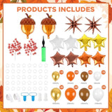 Fall Balloon Column Kit: Maple Leaf, Pinecone Balloons (2 Sets)