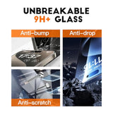 2Pcs Chubbyshield Ultra For Iphone 16 Pro Max Hd Tempered Glass Screen Protector, Ultra-Easy Install Box, Auto Dust-Elimination & Bubble Free