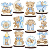 Baby Shower Centerpieces for Tables, Bear Table Decorations 12 Pcs