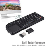 2.4Ghz Touchpad Keyboard,A8 Mini Rechargeable Ultra-Thin Mini Usb Backlit Keyboard With Ir Light For Htpc For /4 For 360 And One(Qwerty Keypad)