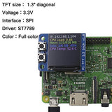 Mini Pitft 1.3" Lcd Display 240X240 Tft Add-On For Raspberry Pi 3.3V Spi St7789 3.3V Spi St7789 Full Color