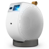 Gv50 | Laser Portable Projector, 500 Lms, Native 1080P, 4K Supported, Ceiling Projection, Tripod Base, Rotating Angle, Google Tv, Certified Netflix, Wifi & Bluetooth, Deep Woofer Built In Speaker