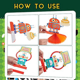 12 Pieces Robot Birthday Party Supplies Robot Party Honeycomb Centerpi