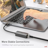 USB to Ethernet Adapter, uni Driver Free USB 3.0 to 100/1000 Gigabit Ethernet
