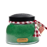 A Cheerful Giver - Balsam Fir Mama Scented Glass Jar Candle (22oz) with Lid & True to Life Fragrance Made in USA