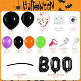 114Pc Halloween Balloon Arch Kit β Black Orange Party Garland Decorations