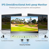 Portable Monitor Touchscreen 14",Usb-C & Fhd External Display 100% Srgb Anti-Glare Eye Care,Privacy Protection,Low-Power,Vesa Mountable Travel Monitor For Laptop/Mac/Gaming/Office