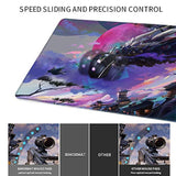Xxl Gaming Mouse Pad,Computer Laptop Keyboard Large Anime Mouse Mat(35.4X15.7 Inches),Durable Non-Slip Rubber Base And Smooth Surface Desk Pad(Us-9040 Zilong)