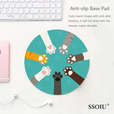 Colorful Cat Paws Mouse Pad