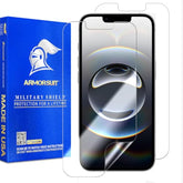 ArmorSuit 2 Pack MilitaryShield Screen Protector Designed for iPhone 14 / iPhone 13/13 Pro Case Friendly HD Clear Film