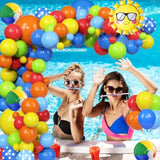 149 Pcs Summer Pool Beach Party Decorations Tropical Hawaiian Luau Balloon Garland Arch Kit Beach Ball Sun Foil Balloons For Summer Splish Splash Pool Party Birthday Decorations Supplies
