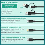 Multi Charging Cable 3Pack-6Ft, 6 In 1 Multiple Phone Charger Cable - Universal Usb A/C To Lightning/Type C/Micro Usb Port For Cell Phone (Gray, Black, Red)