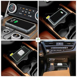 Wireless Charger Car Charging Pad 15W Wireless Phone Charger Fast Non Slip Cell Phone Cordless Charging Mat Compatible With Iphone 11/12/12/14/15 Galaxy S21/S22/S23/24 Note10(C1Pro 30Cm Cable)