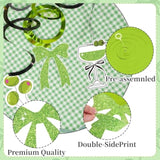 42Pcs A Tini Bit Older Birthday Banner With Hanging Swirls Bow Decorations Olive Green Martini Party Decorations For Women, Coffee Party, Summer Birthday Party.