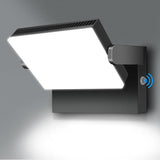 150W LED Flood Light Outdoor 18000LM 5000K Dusk to Dawn Adjustable Commercial Wall Pack Lighting IP65 Waterproof