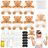36 Pack Bear Blindfolded Diaper Changing Bottle Chug Baby Shower Games Set Boys Girls Funny Baby Dolls Diapers For Gender Reveal Bridal Shower Games Prizes Gifts For Adults