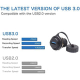 2Pcs Waterproof Usb 3.0 Panel Mount Coupler, Ip67 Usb Pass Through Connector,