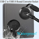 Usb C To Usb3.0 Embedded Threaded Fixed Adapter 5Gbps Usb C Female To Usb3.0 F