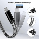 Usb C Splitter, Dual Usb C Headphones And Charger Adapter With Pd 60W Fast Charging For Iphone 16/16Pro/16Pro Max, Pixel 8 7 6Xl,Samsung Galaxy S25 S24 S23 S22+ Note 20 And More