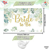 , Green Bride To Be Banner - Xtralarge, 72X44 Inch | Sage Green Brides To Be Sign For Bridal Shower Decorations | Wedding Shower Decorations | Bridal Shower Backdrop | Bride To Be Decorations