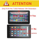 Folio Case Cover For 7Inch Fire 7 Tablet (12Th Generation, 2022 Release) Not Fit For Previous 7Th/9Th Genration (Blugaxy)