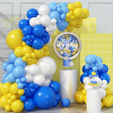 Royal Blue & Yellow Balloon Garland Kit: 105-Piece Party Decor