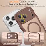 Magnetic Case for iPhone 17 Pro Max, Cute Wavy Design, Full Camera Protection, Compatible with MagSafe, Matte Anti-Slip Bumper, Protective Cover for 17 Pro Max 6.9"
