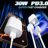 Usb C Iphone 16 Pro Max Charger Fast Charging, 30W 10 Ft Extra Long Cable Cord With Iphone 16 15 Charger Block For Iphone 16 Pro Max/16 Pro/16 Plus/15 Pro/15 Pro Max/15 Plus/15, Ipads, S24/S23