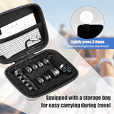 16 Pcs Phone Camera Lens Kit 16 in 1 with Selfie Light Universal Clip on Cell Phone 198 Degree Fisheye Wide Angle Macro Kaleidoscope CPL Lens