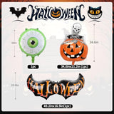 Halloween Balloon Garland Kit: Ghost, Bat & Pumpkin Foil Balloons