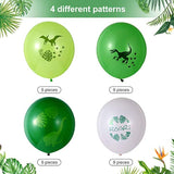 32Pcs Dinosaur Balloons 12" Latex Pterosaur Raptors Brontosaurus Birthday Baby Shower Decor