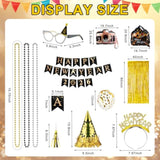419pcs New Year 2026 Party Kit with Hats, Glasses, Balloons & Noise Makers