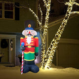 2 Packs 8Ft Nutcracker Soldier Christmas Inflatable Decor For Yard/Outdoor/Lawn/Porch Decor