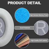 Replacement Ear Pads For Bose Quietcomfort 35 (Qc35) & Quiet Comfort 35 Ii (Qc35 Ii) Headphones, Ear Cushions For Bose Qc25/15/2/Ae2/Sound Link/True, Ear Cups Cover Repair Parts (Grey&Grey)