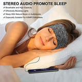 Sleep Headphones & Ear Warmers Headband Headphones & Ear Muffs Ear Covers With Ultra-Thin Hd Stereo Speakers For Outdoor Sports Running Nap Sleeping Asmr & Daily Wear (Wired-Gray)