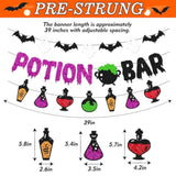 Halloween Potion Bar Banner Spooky Witch Pick Your Poison Backdrop Party Decor