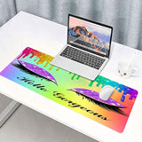 Hello Gorgeous Large Mouse Pad 31.5X11.8X0.12 Inches Long Table Pad Keyboard Pad Desktop Accessories Game Mouse Pad For Studio Desk Computer Desk Bdlsmn128