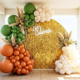 Sage Green Balloon Arch Kit: Fall Party Decor, Ivory & Terracotta
