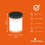 Peach Scented Candle, 9Oz Clear Glass Jar, Fruity Home Fragrance, Scented Candles For Home, Soy Candles For Home Scent, Candle Gift For Women Men, Home Fragrance Decoration